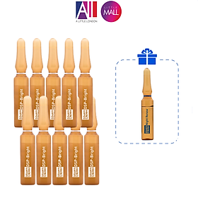 Set 10 ống tinh chất dưỡng sáng đều màu da MartiDerm Pigment Zero DSP Bright 2ml TẶNG mặt nạ Sexylook rong biển xanh dương (Nhập khẩu)