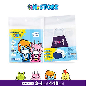 Khẩu trang vải sợi tre kháng khuẩn 3 lớp_ size S  _Pack 1_màu Purple