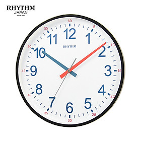 Mua Đồng hồ treo tường Nhật Bản Rhythm CMG599NR02- Kt 30.6 x 4.0cm  630g Vỏ nhựa. Dùng Pin.