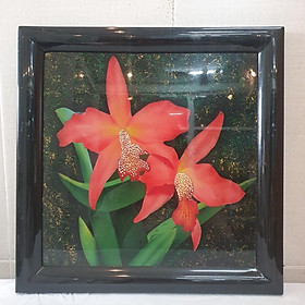 Mua Tranh sơn mài cao cấp Thanh Bình Lê vẽ hoa 35x35 cm