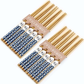 Mua Bộ 2 hộp đũa tre họa tiết chất lượng cao - Hàng Nội địa Nhật