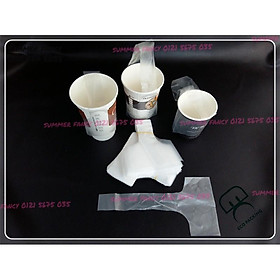1kg Túi chữ T đựng trà sữa, cà phê, sinh tố ly nắp cầu - Plastic bag milk tea coffee take away