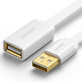 Mua Ugreen UG40332US103TK 2M màu Trắng Cáp tín hiệu nối dài USB 2.0 lõi thuần đồng dáng dẹt - HÀNG CHÍNH HÃNG
