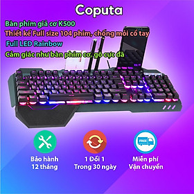 Mua Bàn phím giả cơ Gaming Coputa Bàn phím máy tính laptop chơi game cao cấp K618 Full LED RGB