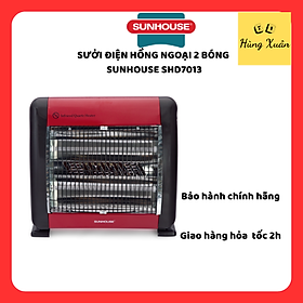 Mua Sưởi Điện Hồng Ngoại Sunhouse SHD7013 (800W) - Đen Đỏ - Hàng Chính Hãng