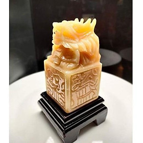 Mua Ấn Rồng Đá Ngọc Hoàng Long cao 10cm