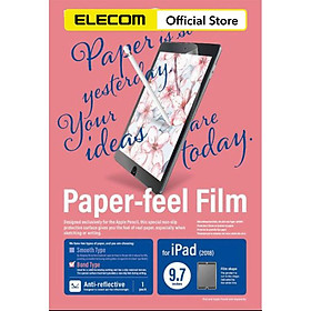 Miếng dán màn hình cho Ipad ELECOM Paper- Feel - BỀ MẶT NHÁM 7.9 - 9.7- 10.5 -10.9 - 11 - 12.9 inches - Hàng chính hãng