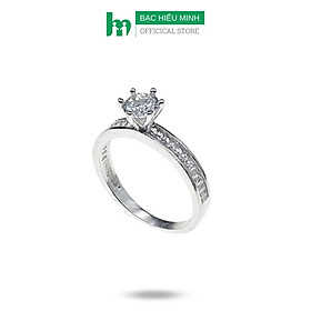 Nhẫn Nữ Đá Xinh 5ly Chính Hãng Bạc Hiểu Minh NU505 