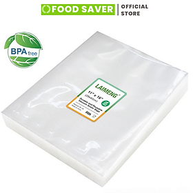 Túi hút chân không thực phẩm nhám một mặt rộng 10cm dài 20cm, túi nhám dùng cho tất cả các máy hút chân không gia đì