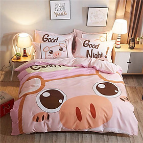 Bộ Set Chăn Ga Gối Nệm Dành Cho Giường Ngủ Và Vỏ Gối Cotton TICI ADU79 Bedding Đủ Kích Thước Trải Nệm 1m4, 1m6, 1m8 Chưa Gồm Chăn