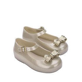 Giày thơm Mini Melissa Nơ kim loại Trắng