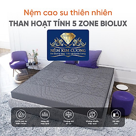 Mua Nệm Cao Su Kim Cương 5Zone Than Hoạt Tính BIOLUX 140 x 200 x 10cm