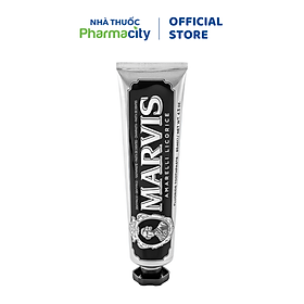 Kem Đánh Răng Marvis Amarelli Licorice Vị Cam Thảo & Than tre hỗ trợ khử ố vàng & trắng răng (85ml)