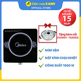 Bếp từ Midea MI-K1917EF Đen - Hàng chính hãng | Tiki