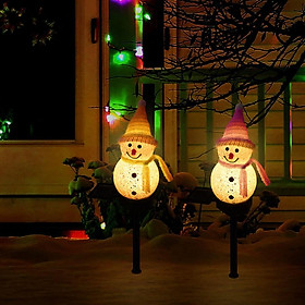 Đèn LED Đèn năng lượng mặt trời Snowman Snowman Hình năng lượng mặt trời phích cắm chiếu sáng Đèn năng lượng mặt trời Đèn trang trí Giáng sinh Đèn Giáng sinh cho bên ngoài Lawn Lawn Terraces Trang trí