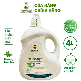 Nước giặt hữu cơ Fuwa3e - Hương bạc hà an toàn cho bé (4L)