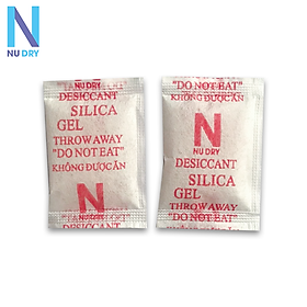 Mua Gói Hút Ẩm Silica Gel 3 GRAM NU DRY  ( Gian hàng chính hãng ) dùng cho thực phẩm quần áo dày dép đóng túi 1kg