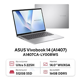 Mua Asus Vivobook 14 A1407CA-LY008WS (Intel Core Ultra 5 225H | 16GB | 512GB | Intel Arc | 14 inch WUXGA IPS | Win 11 | Office | Bạc) - HÀNG CHÍNH HÃNG