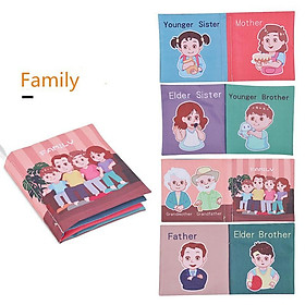 Sách vải mềm cho bé sơ sinh giáo dục sớm họa tiết hoạt hình XUTOSHOP
