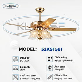 Mua Quạt trần chùm đèn Klasse 52KSI 581 Hàng chính hãng