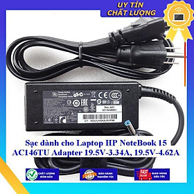 Sạc dùng cho Laptop HP NoteBook 15 AC146TU Adapter 19.5V-3.34A 19.5V-4.62A - Hàng Nhập Khẩu New Seal