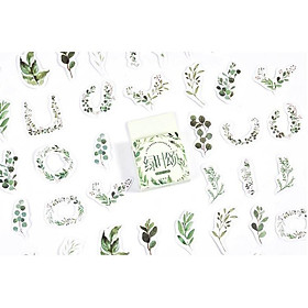 Bộ 46 Sticker Hoa Cỏ Trang Trí E114