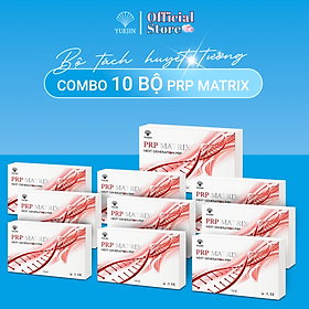 10 Bộ Kit PRP Matrix Yuejin - Hàng cty 18 món, bộ Kit tách huyết tương giàu tiểu cầu, có sẵn chất hoạt hóa