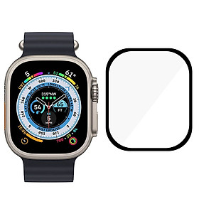 Miếng dán kính cường lực Full 3D cho Apple Watch Ultra 49mm Series 8 hiệu ANANK Protector Pro (Chống va đập, vát cạnh 2.5D, hạn chế vân tay) - hàng nhập khẩu