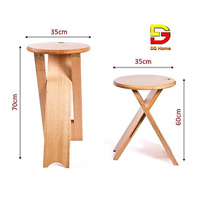 Mua Ghế Ban Công Quầy Bar Gấp Gọn Độc Đáo - Ghế Gỗ DGHome Cao Cấp Dài 60-70CM DH-26