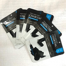  Bộ 5 Gói Mặt Nạ Dưỡng Da Than Hoạt Tính 3w Clinic Charcoal Fresh Mask Sheet 10X23ml