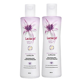 Bộ 2 Chai Dung Dịch Vệ Sinh Phụ Nữ Lactacyd Soft & Silky 250ml/chai