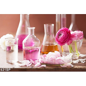 TRANH DÁN TƯỜNG 3D SPA NHẸ NHÀNG SP531 - TRANH NAIL - PHUN XĂM - SALON TÓC - NỐI MI - YAN SHOP