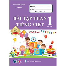 Sách- Combo Bài Tập Tuần Toán và Tiếng Việt 1 Cánh Diều Tập 2