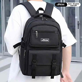 Balo Học Sinh Thời Trang Cao Cấp Xbags Black Blue Xb3203 Màu Đen Cá Tính, Chống Nước, Chống Sốc, Nhiều Ngăn, Đựng Laptop 15.6 Inch!