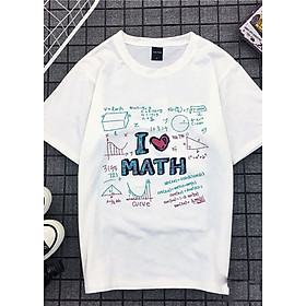 Áo Thun Tay Ngắn I LOVE MATH I4812
