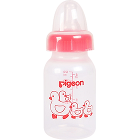 Bình sữa cổ hẹp PP chi phí chuẩn chỉnh vịt Pigeon 120ml (2018)