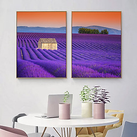 Tranh treo tường: cánh đồng lavender - dc28