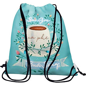 Túi Rút Unisex In Hình Sài Gòn Cà Phê Buổi Sáng - BDGI002