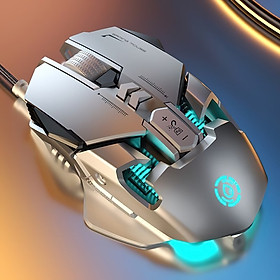 Chuột cơ gaming led RGB 6400DPI - J800 mechanical Gaming mouse