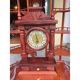 Mua đồng hồ để bàn gỗ trắc siêu đẹp