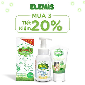 Nước Tắm Thảo Dược Elemis 500ml , Bọt Tắm Bubble Elemis 250ml và Kem Dưỡng Elemis Cho Bé