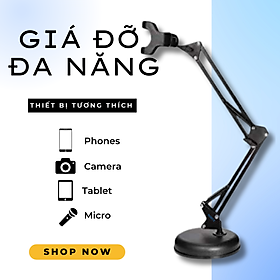 Mua Giá Đỡ Đa Năng Cho Micro  Điện Thoại và Webcam – Thiết Kế Gọn Nhẹ  Chịu Lực Tốt  Tương Thích Đa Dụng  Dễ Dàng Sử Dụng Rảnh Tay  Điều Chỉnh Tự Do  Phù Hợp Ghi Âm  Chat Trực Tuyến  Livestream  và Sản Xuất Âm Thanh - Hàng nhập khẩu