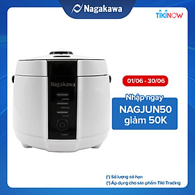 Nồi Cơm Điện Nắp Gài Nagakawa NAG0131 (1.2 Lít) - Hàng Chính Hãng