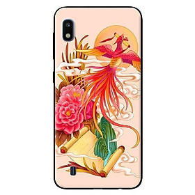 Ốp in cho Samsung Galaxy A10 mẫu Phượng Hoàng Nền Hồng - Hàng chính hãng