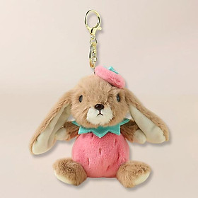 Móc Khóa Thú Bông Rabbit - HGT-48 - Màu Hồng Đậm