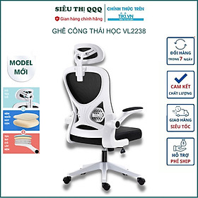 Mua Ghế văn phòng chân xoay tay điều chỉnh - Hàng chính hãng