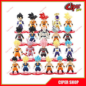 Set 21 Mô hình nhân vật Dra gon Ball Chibi - Figure Dra gon Ball Set 21 Mini