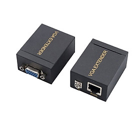 Mua Bộ chuyển đổi kéo dài VGA qua cáp mạng lan Cat5e/ Cat6  60M chuẩn hình ảnh 1080P