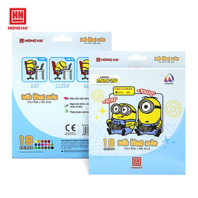 Bút lông màu Hồng Hà Minions 18 màu - 8122