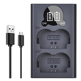 Sạc đôi Kingma cho Fujifilm NP-W235, Hàng chính hãng